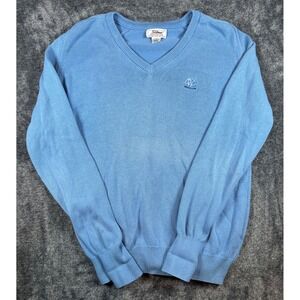 VTG Titleist Corbin Mens V-Neck Sweater XL Light Blue Combed Cotton Vintage Golf